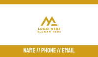 Gold MG Tech Business Card Image Preview