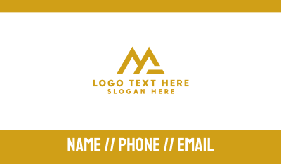 Gold MG Tech Business Card Image Preview