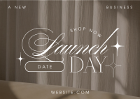 Sophisticated Launch Day Postcard Image Preview