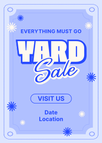 Minimalist Yard Sale Poster Design