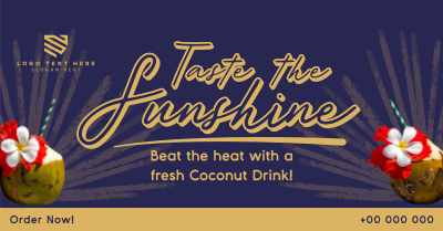 Sunshine Coconut Drink Facebook ad Image Preview