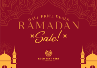 Blessed Ramadan Sale Postcard Image Preview