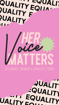 Women's Voice Celebration Instagram reel Image Preview