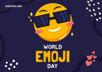 Cool Emoji Postcard Image Preview