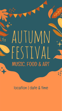 Autumn Day Facebook Story Design