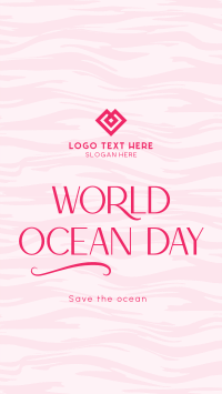 Minimalist Ocean Advocacy Instagram Reel Design