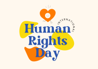 International Human Rights Day Postcard Design
