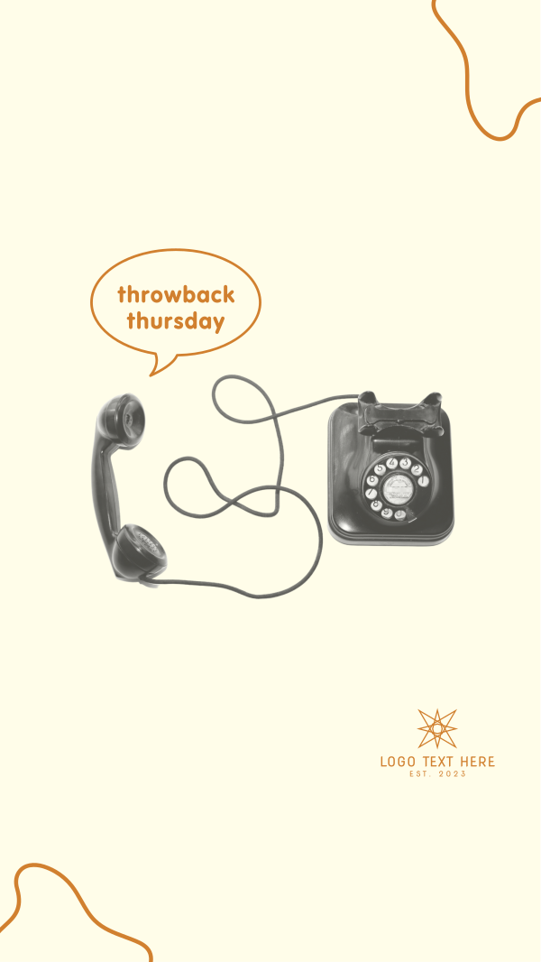 Telephone TBT Instagram Story Design Image Preview