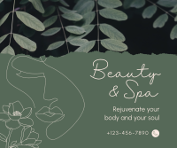 Beauty Spa Booking Facebook Post Design