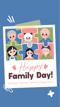 Adorable Day of Families Facebook Story Design