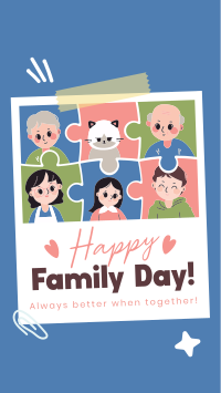 Adorable Day of Families Facebook Story Image Preview