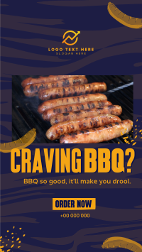 BBQ Restaurant Hot Dogs Instagram Story Design