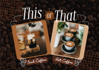 This or That Coffee Postcard Image Preview