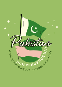 Raise Pakistan Flag Poster Design