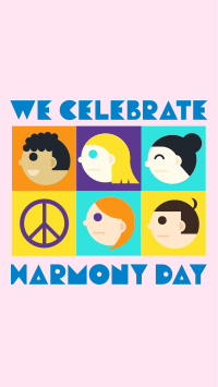 Tiled Harmony Day Facebook Story Design
