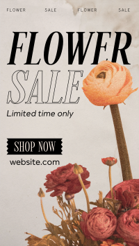 Flower Boutique  Sale Instagram Story Design
