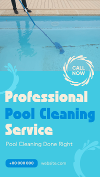 Pool Cleaning Service YouTube Short Design