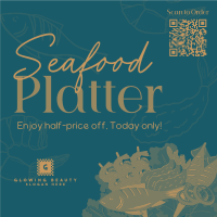 Seafood Platter Sale Instagram Post Design