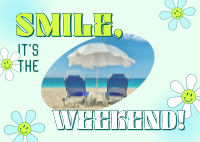 Quirky Weekend Quote Postcard Image Preview