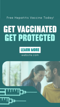 Simple Hepatitis Vaccine Awareness Facebook Story Design