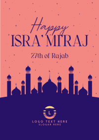 Isra' Mi'raj Spiritual Night Poster Image Preview
