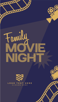 Family Movie Night Instagram Story Design