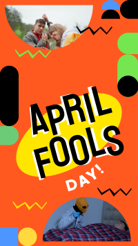 Vivid April Fools Facebook story | BrandCrowd Facebook story Maker