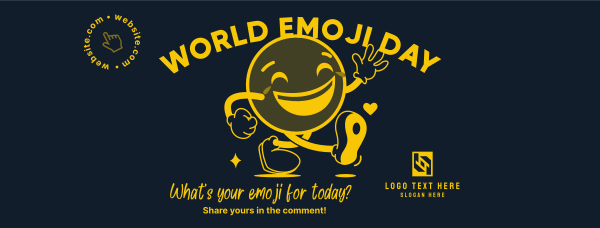 A Happy Emoji Facebook Cover Design Image Preview