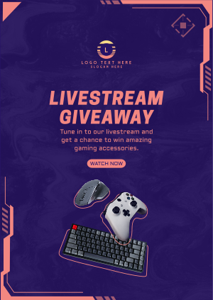 Livestream Giveaway Poster Image Preview