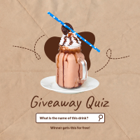 Giveaway Quiz Instagram Post Design