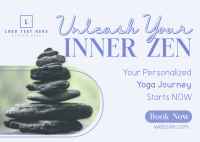 Yoga Training Zen Postcard Image Preview