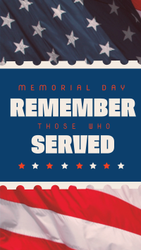 Remember Memorial Day Instagram story Image Preview