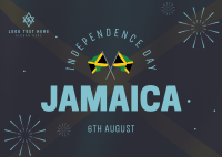 Jamaica Independence Day Postcard Image Preview