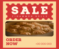 Cinnamon Rolls Sale Facebook Post Design