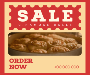 Cinnamon Rolls Sale Facebook post Image Preview