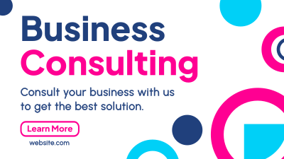 Abstract and Shapes Business Consult Facebook event cover Image Preview