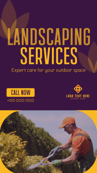 Professional Landscape Services YouTube Short Design