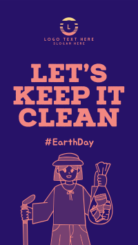 Clean the Planet Facebook Story Design
