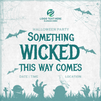 Wicked Halloween Party Instagram Post Preview