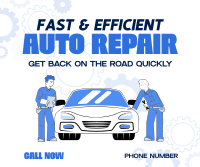 Professional Mechanic Service Facebook Post Design