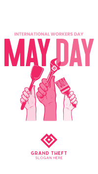 Celebrate Our Heroes on May Day Facebook story Image Preview