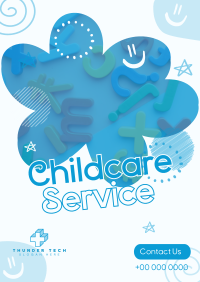 Doodle Childcare Service Poster Image Preview