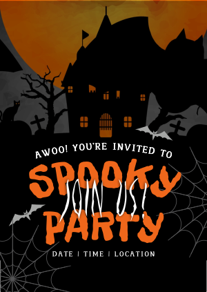 Haunted House Party Poster Image Preview