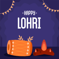 Happy Lohri Instagram Post Design