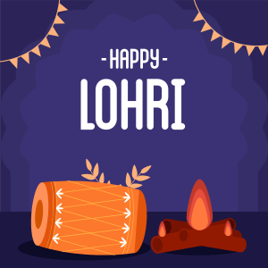 Happy Lohri Instagram post Image Preview