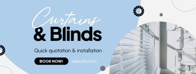 Curtains & Blinds Installation Facebook cover Image Preview