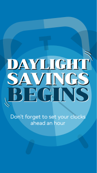 Playful Daylight Savings TikTok video Image Preview