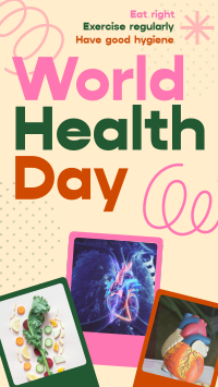 Retro World Health Day YouTube Short Preview