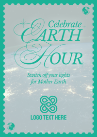 Modern Nostalgia Earth Hour Poster Design