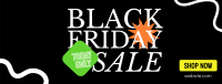 Black Friday Scribble Sale Facebook cover Image Preview